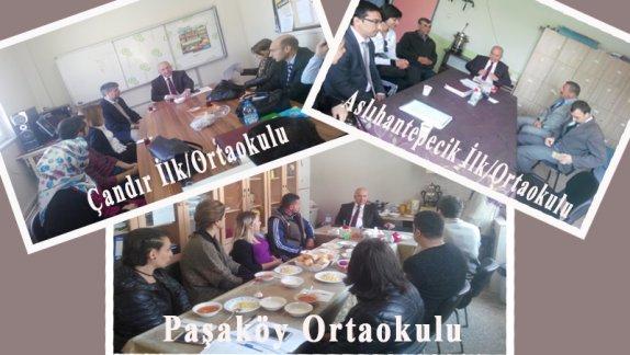 Çandır, Aslıhantepecik İlk ve Ortaokulları ile Paşaköy Ortaokullarını Ziyaret Ettik