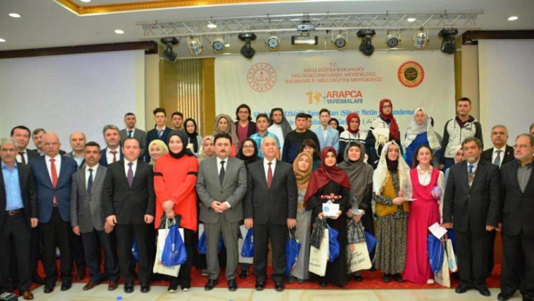 Arapça Etkinlik Yarışmaları Balıkesir İl Finali Yeni Öğretmen Evinde Yapıldı.