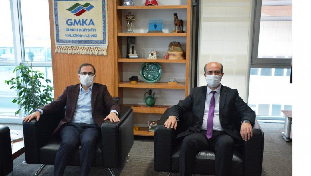 İlçe Milli Eğitim Müdürümüz Çetin Keren'in GMKA Genel Sekreterliğini Ziyareti