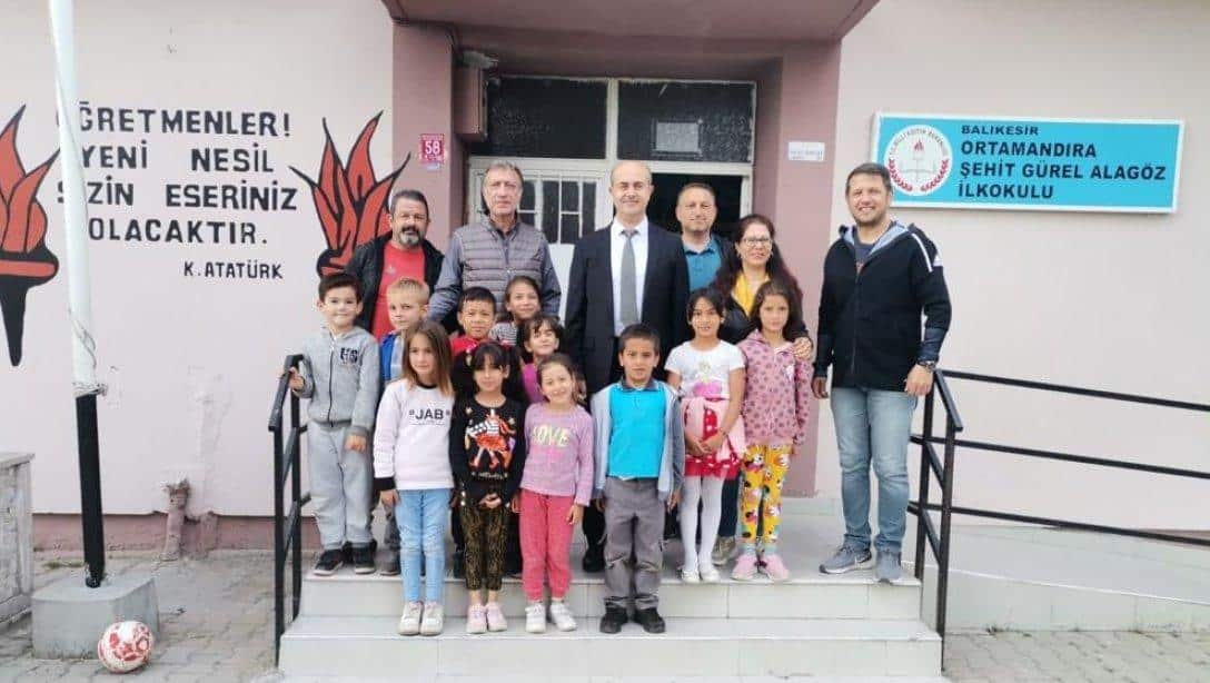 İlçe Milli Eğitim Müdürümüzün Ortamandıra Şehit Gürel Alagöz İlkokulu ve Ortaokulu Ziyareti