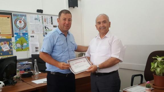 İlçe Milli Eğitim Müdürümüz İbrahim ÇELİK, Personelimiz ile Bayramlaştı.