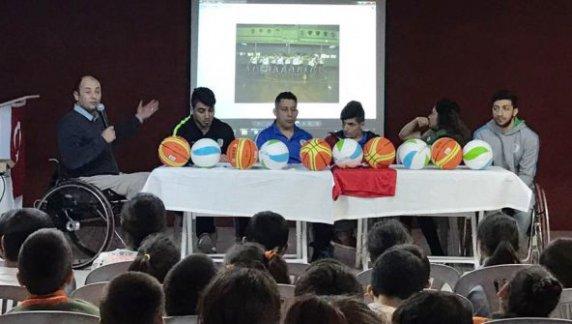 Köylüköy Ortaokulunda Tekerlekli Basketbol Takımı ile Kariyer Günlüğü etkinliği düzenlendi