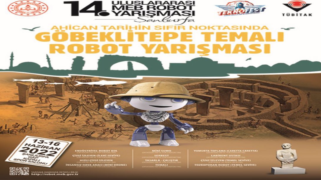 14.Uluslararası MEB Robot Yarışması Başlıyor