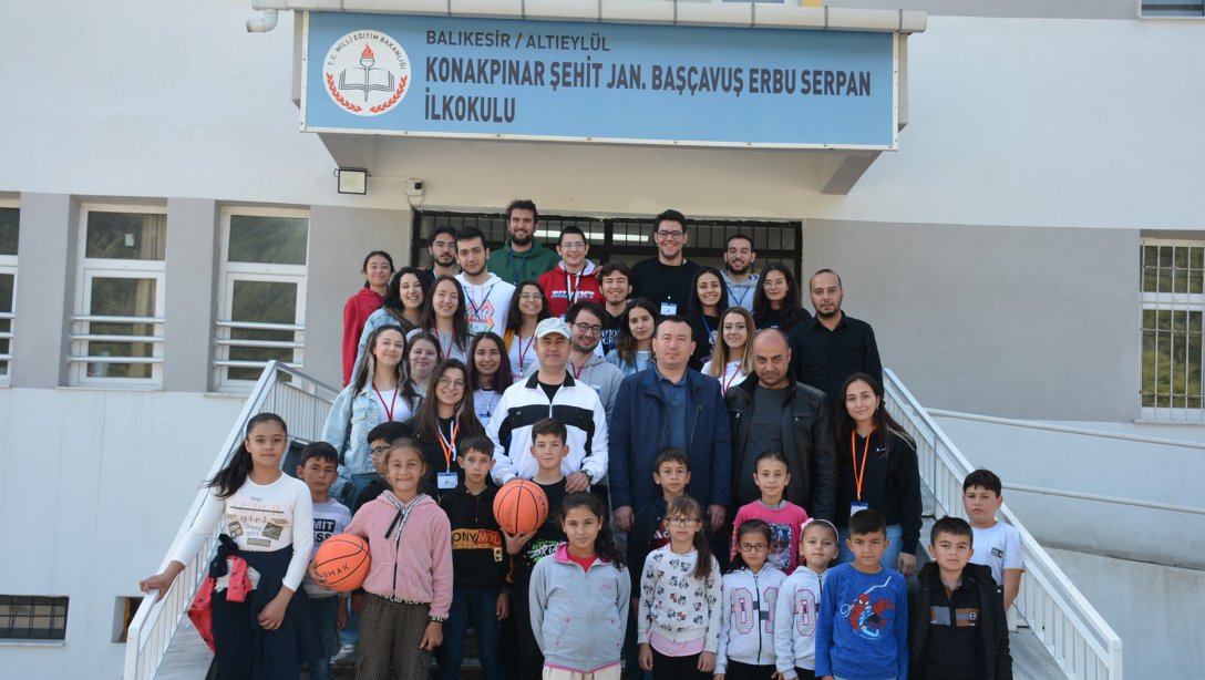 Bilkent Üniversitesi Öğrenci Topluluğundan Konakpınar Şehit Jandarma Başçavuş Erbu Serpan İlkokuluna Ziyaret