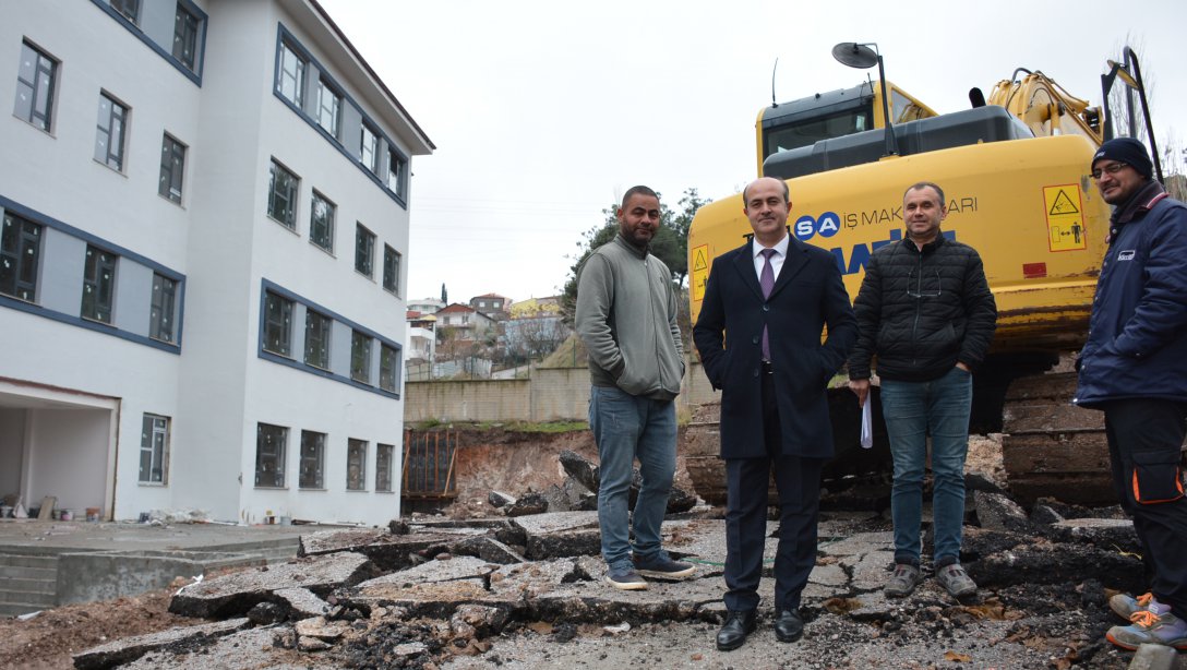 Hasan Basri Çantay Okul Binası İnşaatı Yerinde İncelendi