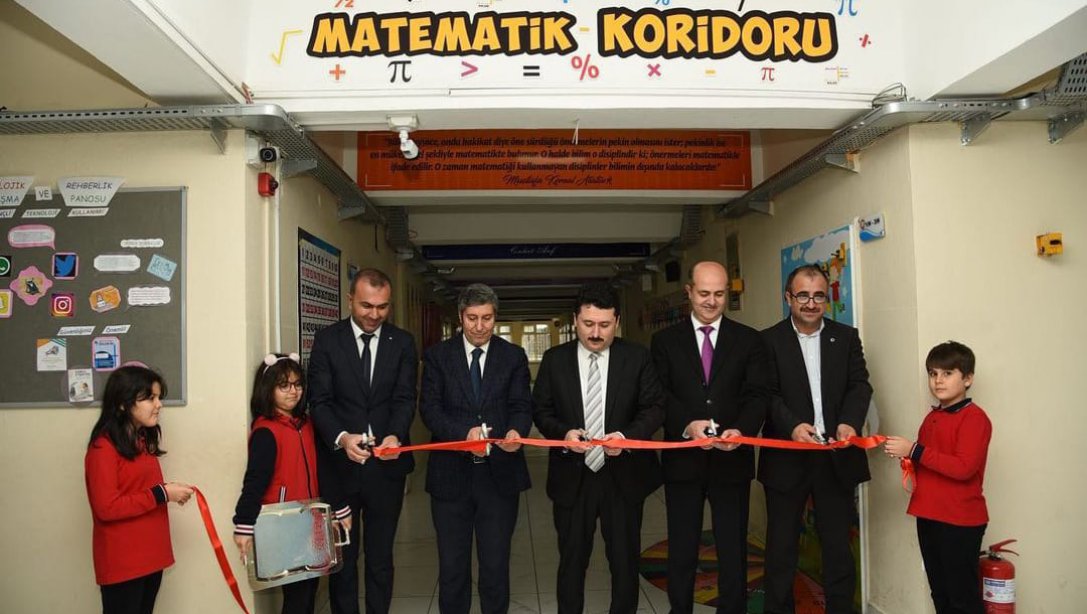 Kadriye Kemal Gürel İlkokulunda Matematik Koridoru ve İngilizce Sokağı Açılışı Yapıldı