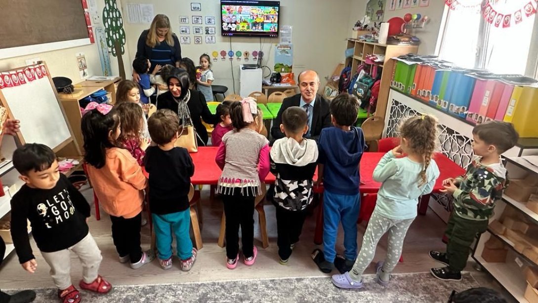 İlçe Milli Eğitim Müdürümüz Atatürk Şehir Hastanesi Anaokulunu ziyaret etti