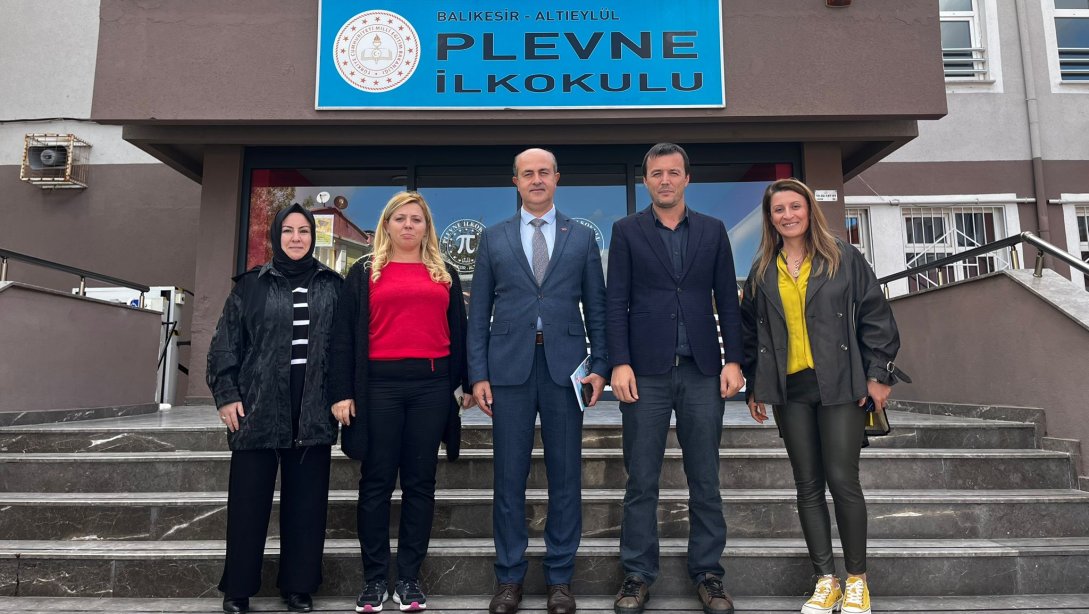 İlçe Milli Eğitim Müdürümüz Çetin KEREN'in Plevne İlkokulu Ziyareti