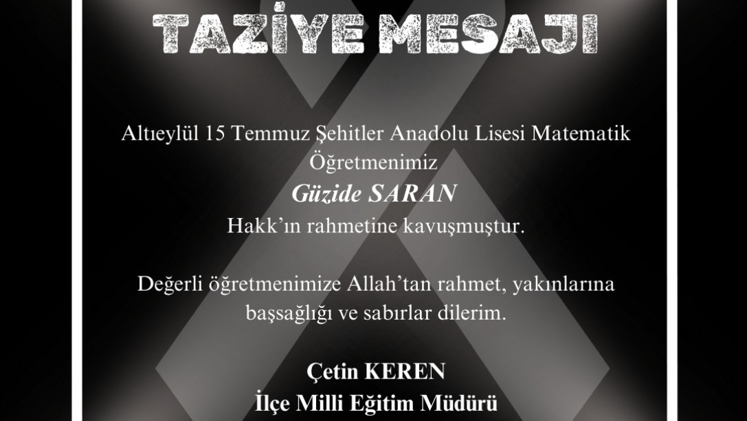 Taziye Mesajı