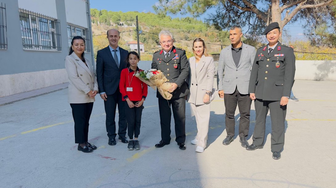 İl Jandarma Komutanı Tümg. Nurettin ALKAN'ın Okullarımızı Ziyareti